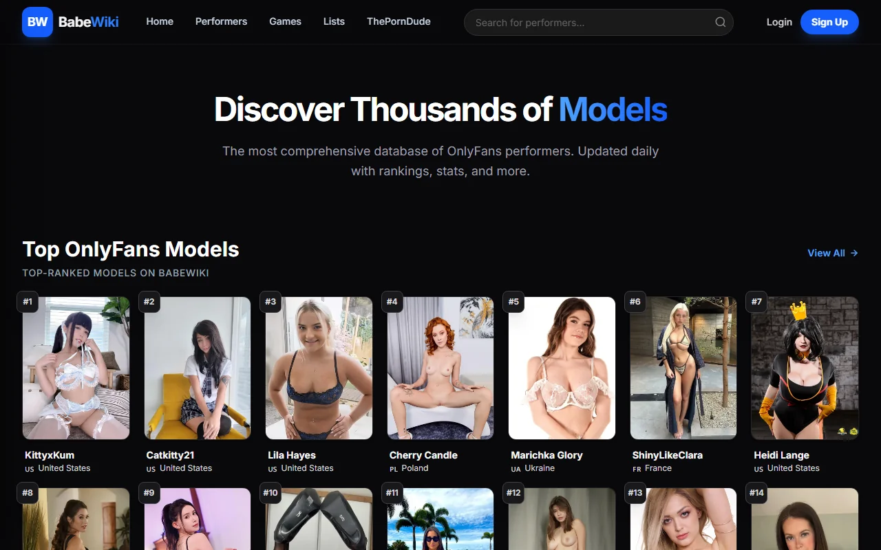 Screenshot of Babewiki Review